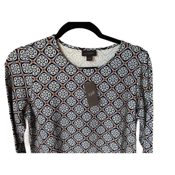 NWT J.Jill Wearever Collection Medallion Print Dress Size S ComfortCore EasyChic - Picture 2 of 6